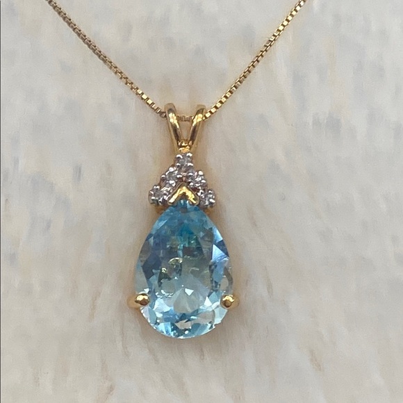 Macy's Jewelry - Pear Topaz Pendant